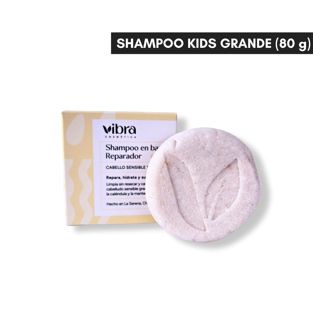 Shampoo sólido reparador – cabello sensible y dañado | kids (40 y 80 g)