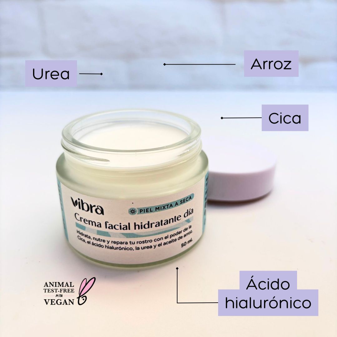 Crema de Rostro Hidratante de Día - Piel Mixta a Seca (30 y 50 ml)