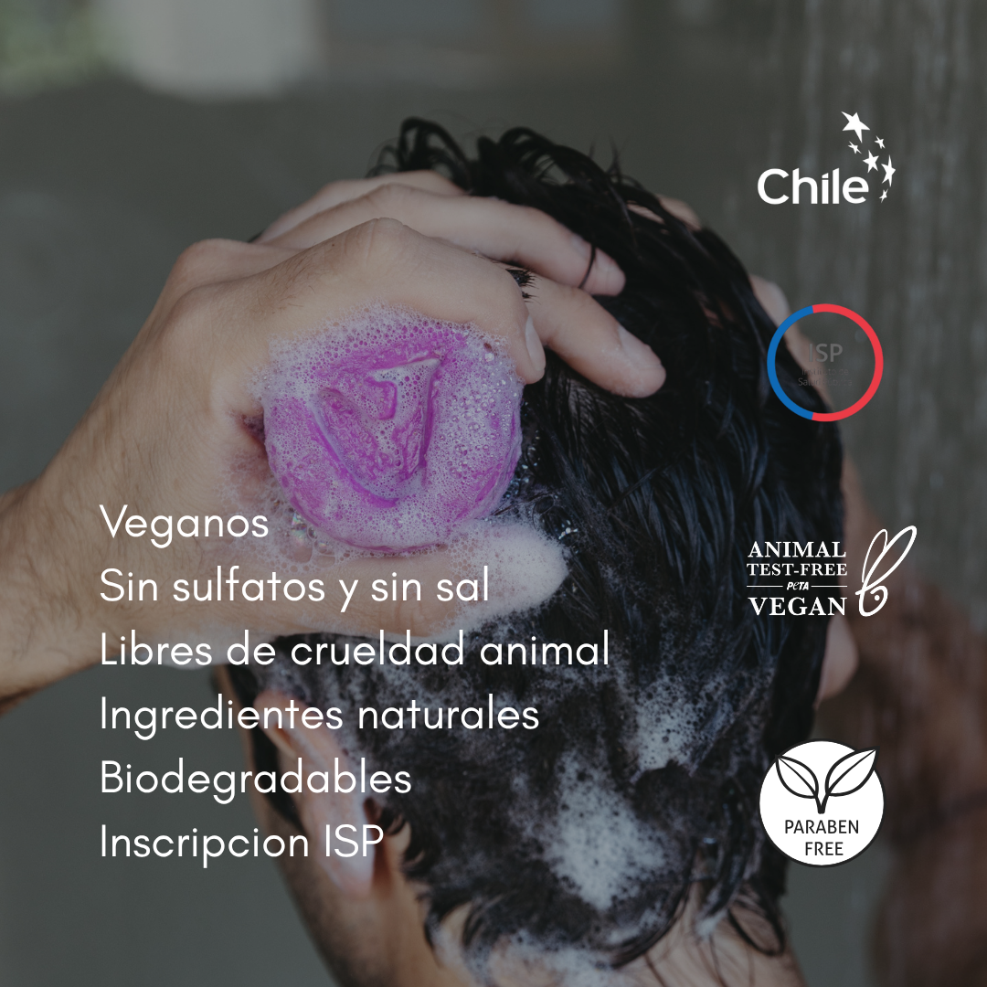 Shampoo sólido fortalecedor - Estimula el Crecimiento (40 y 80 g)