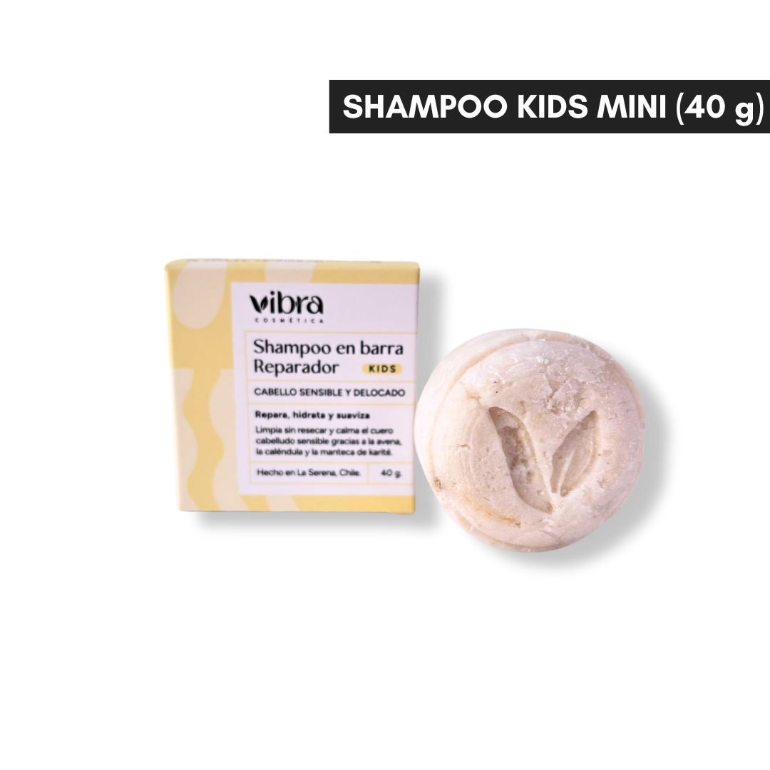 Shampoo sólido reparador – cabello sensible y dañado | kids (40 y 80 g)