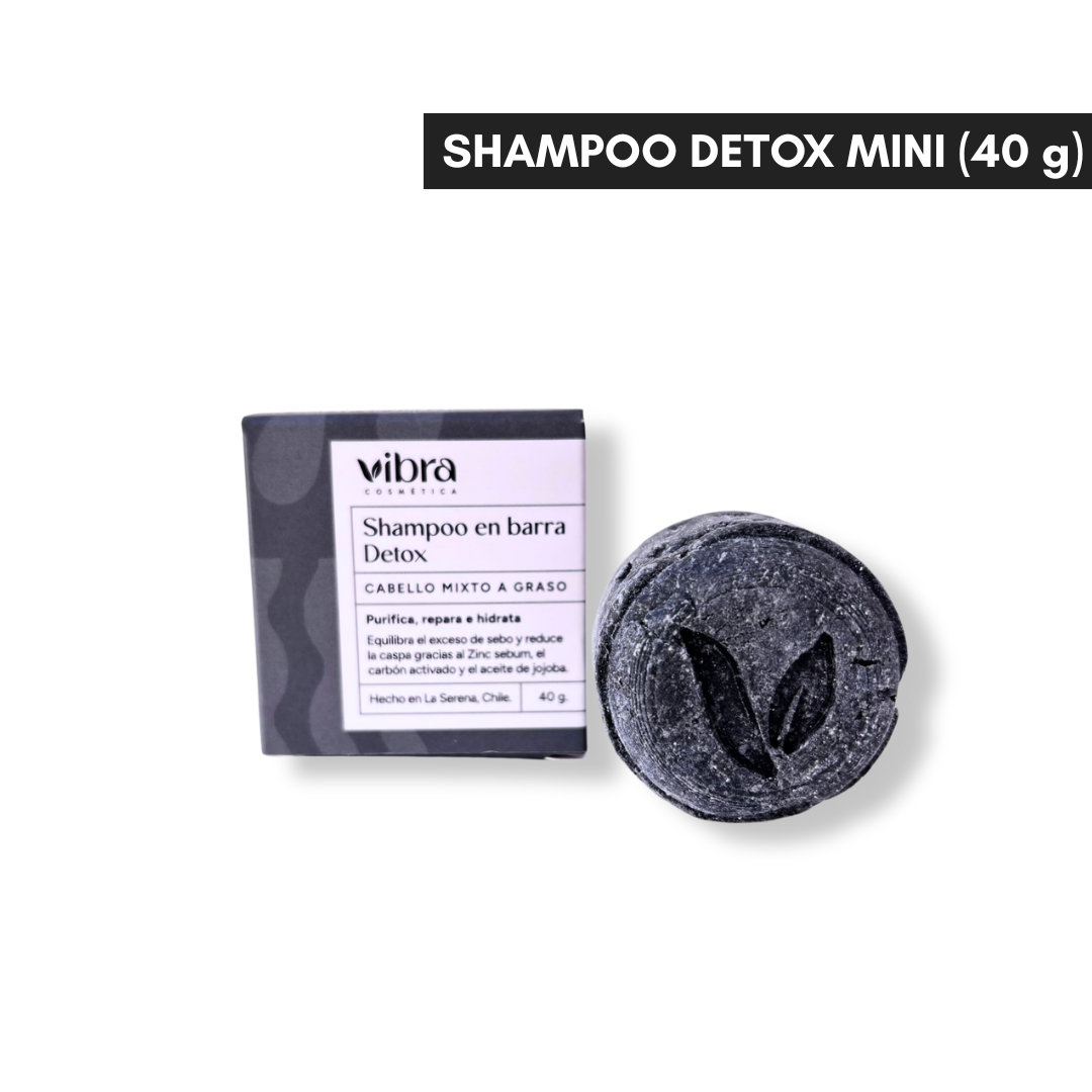 Shampoo Sólido Detox – Cabello Mixto a Graso con Caspa (40 g y 80 g)