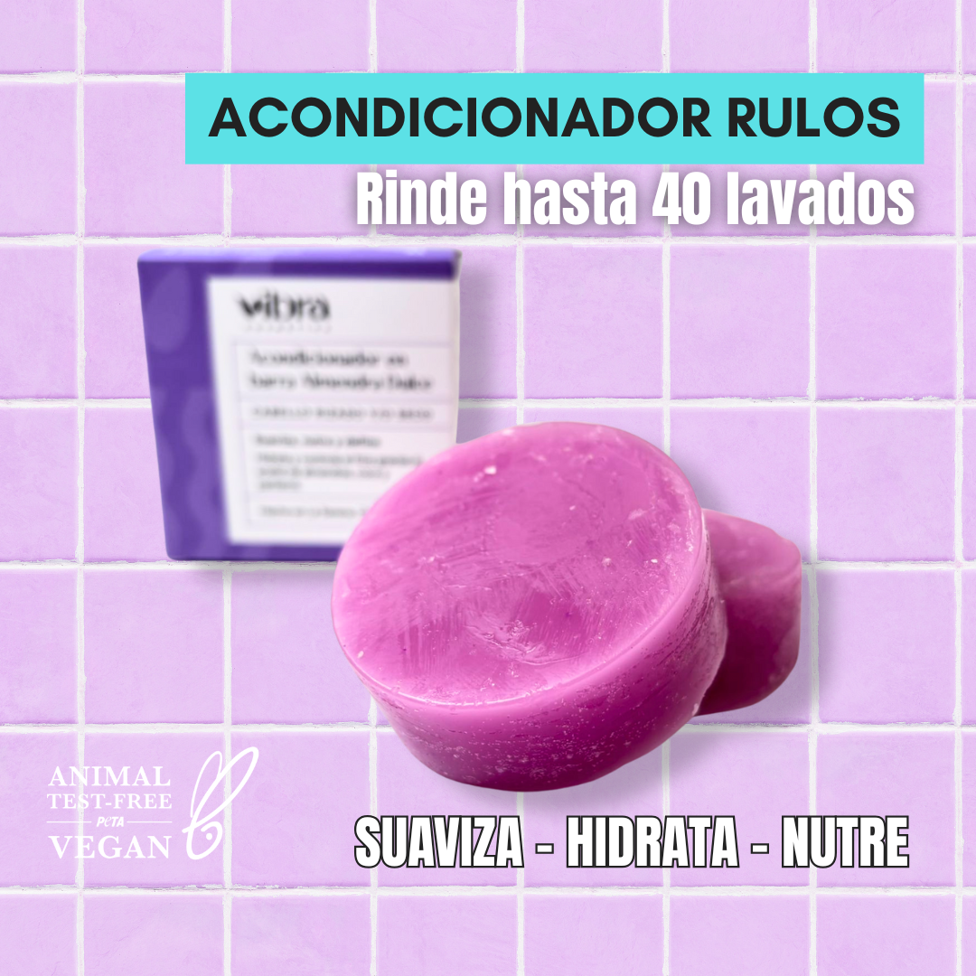 Acondicionador sólido 40 g - Rulos, rizos, cabello maltratado