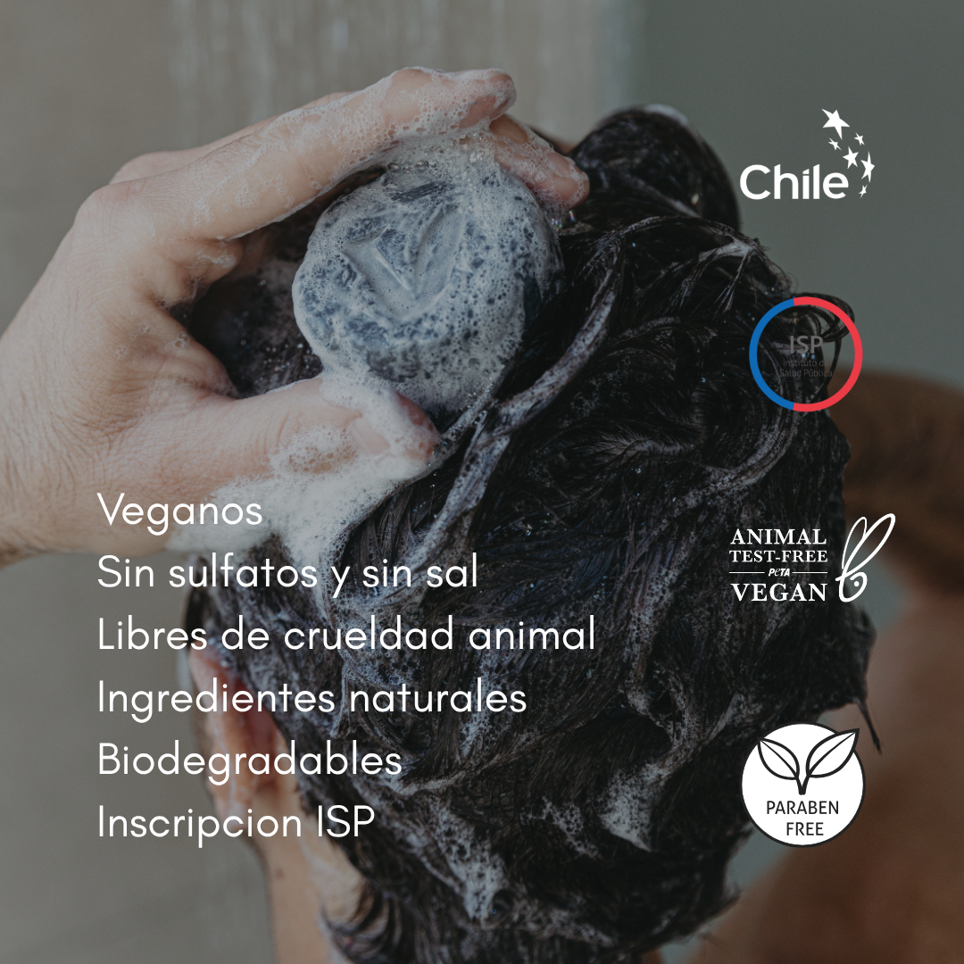 Shampoo Sólido Detox – Cabello Mixto a Graso con Caspa (40 g y 80 g)