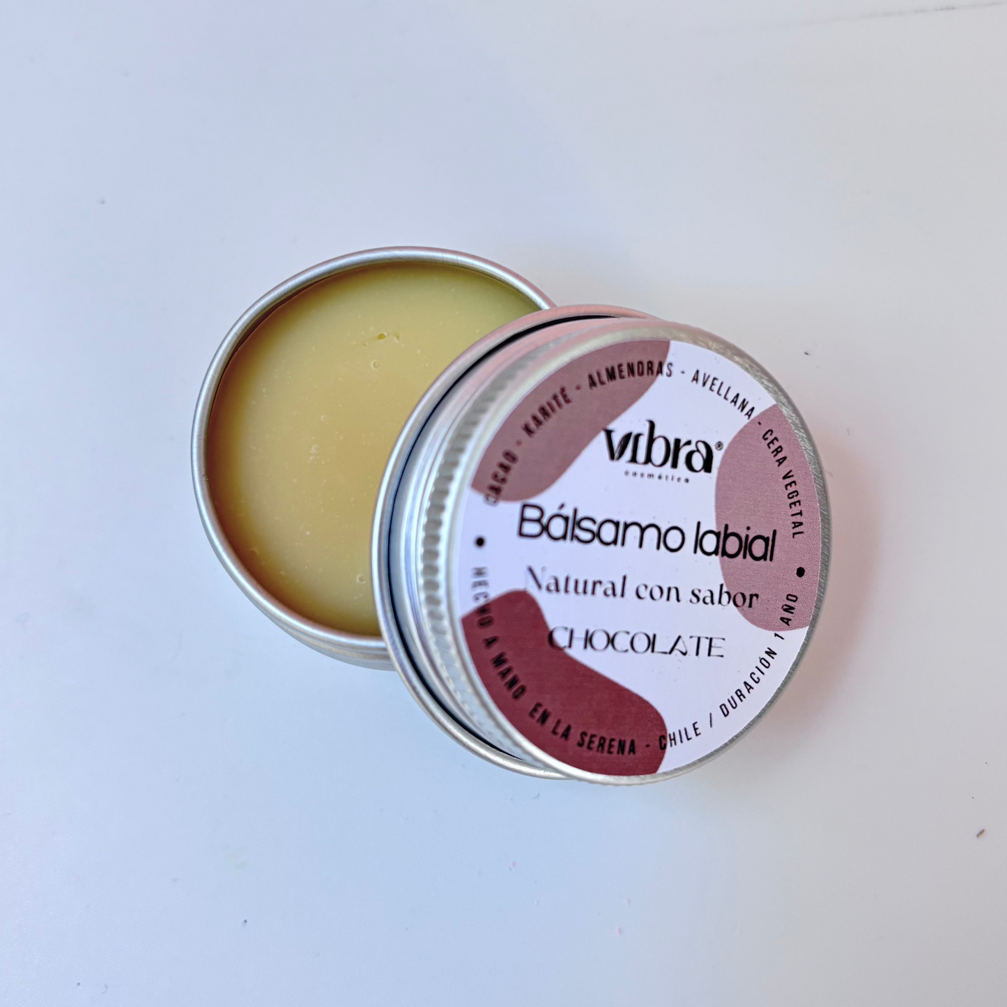 Bálsamo Labial Natural – Sabor Chocolate | 15 ml (Pote)