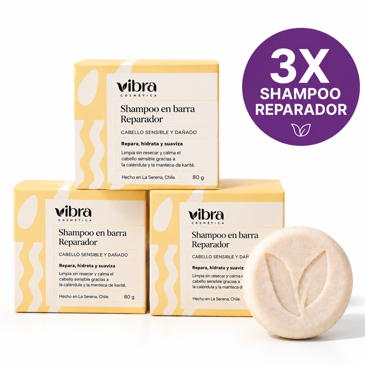 3X SHAMPOO SÓLIDO REPARADOR | CYBER