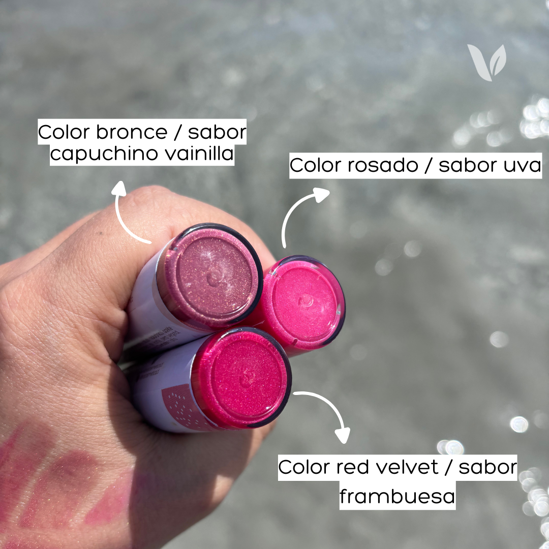 Lipgloss Vegano Sabor Uva – Hidratación y Brillo 15 ml