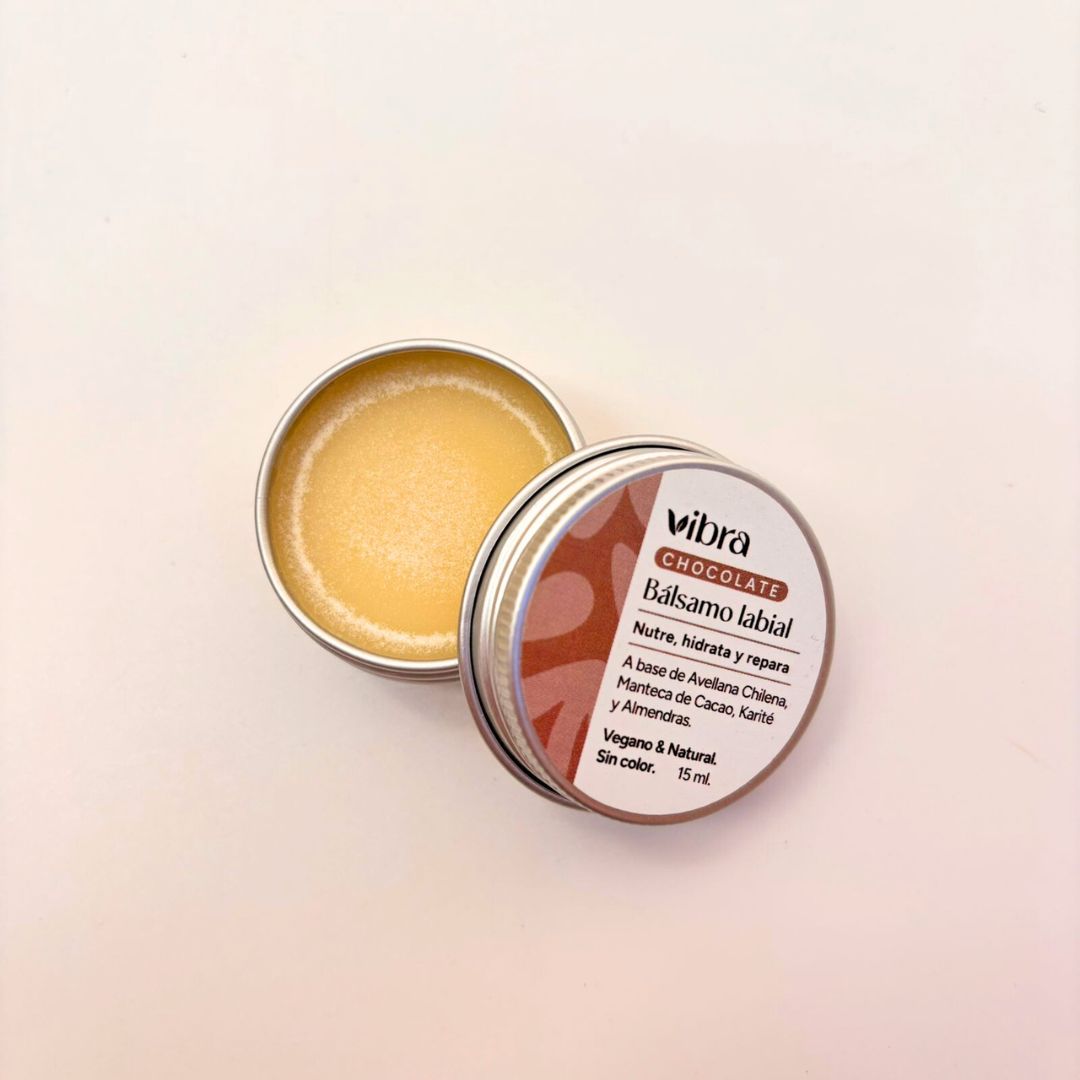 Bálsamo Labial Natural – Sabor Chocolate | 15 ml (Pote)