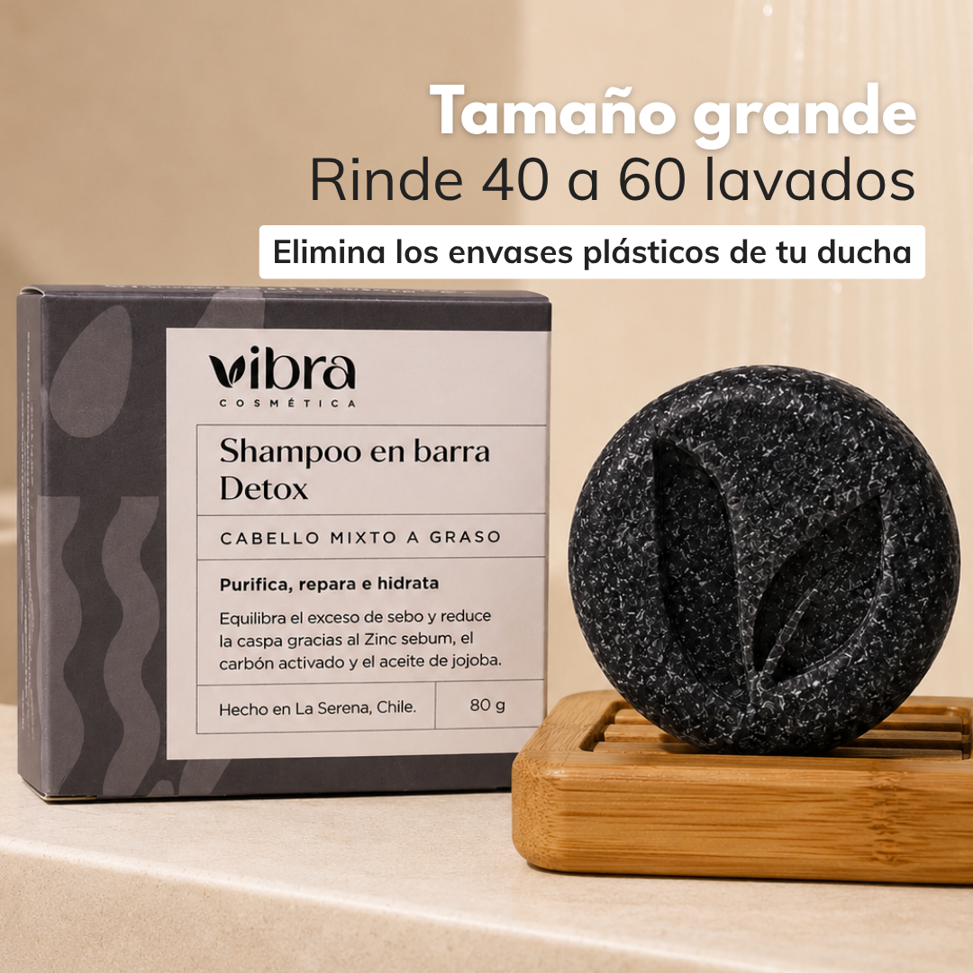 Shampoo en barra detox