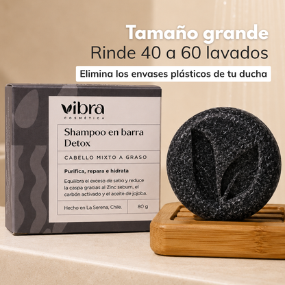 Shampoo en barra detox