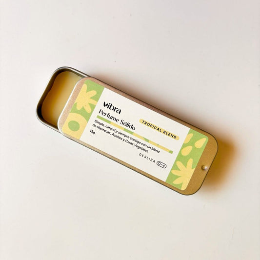 Perfume Sólido Tropical Blend – Guayaba, Coco y Lima | 15 ml