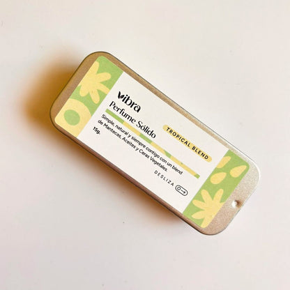 Perfume Sólido Tropical Blend – Guayaba, Coco y Lima | 15 ml