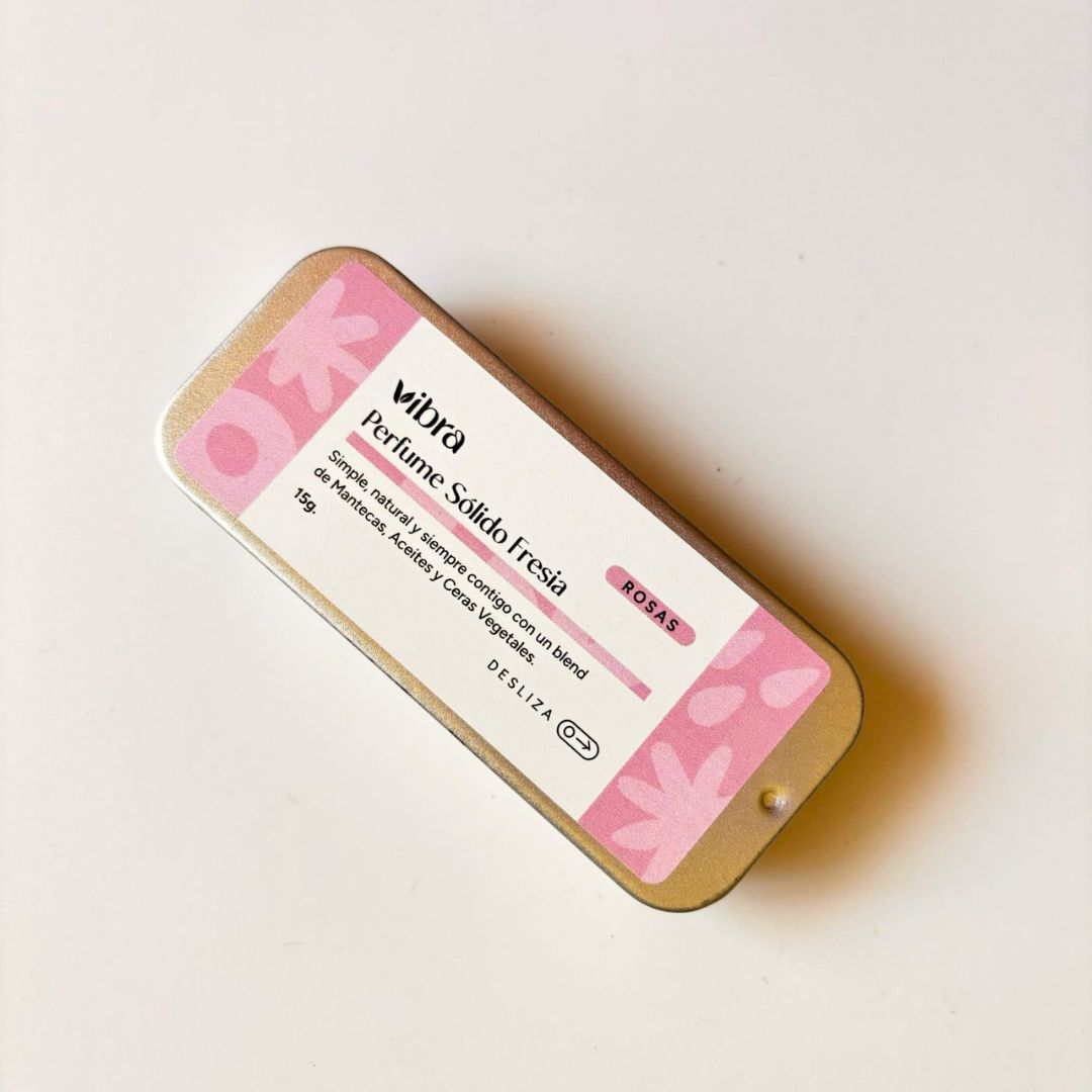 Perfume Sólido FRESIA - Aroma a Rosas | 15 ml
