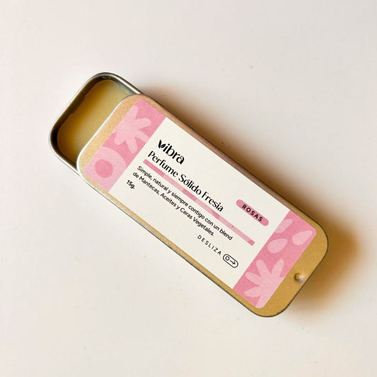 Perfume Sólido FRESIA - Aroma a Rosas | 15 ml