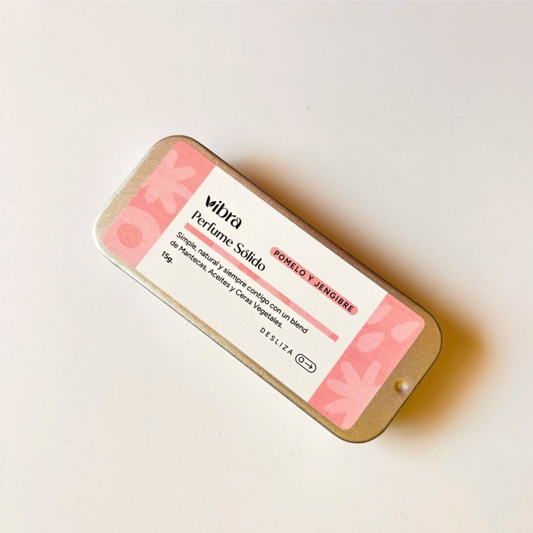 Perfume Sólido Pomelo y Jengibre – Fresco y sofisticado | 15 ml