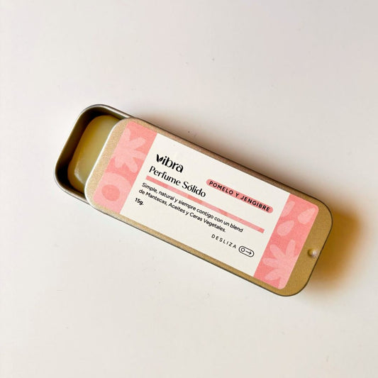 Perfume Sólido Pomelo y Jengibre – Fresco y sofisticado | 15 ml