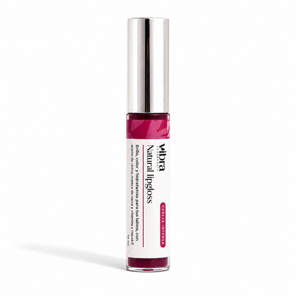 Lipgloss Vegano Rojo Frambuesa – Hidratación y Brillo | 10 ml - NUEVO FORMATO!