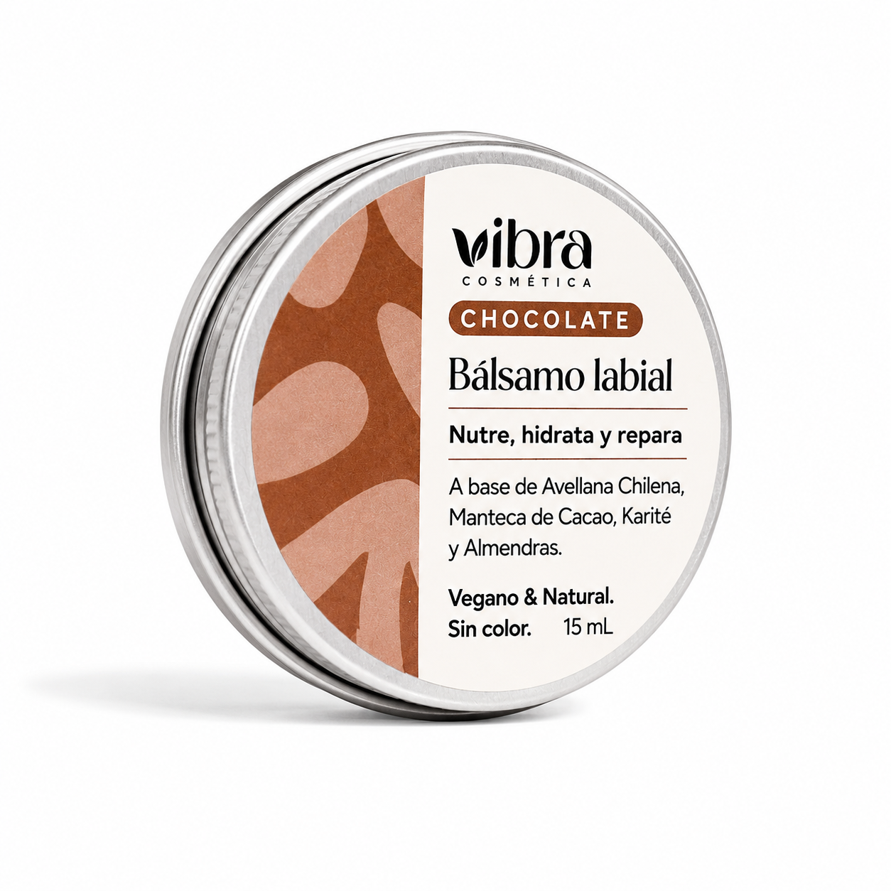 Bálsamo Labial Natural – Sabor Chocolate | 15 ml (Pote)