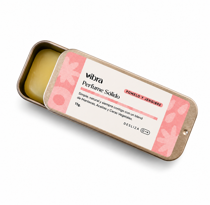 Perfume Sólido Pomelo y Jengibre – Fresco y sofisticado | 15 ml