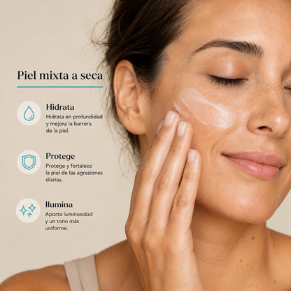 Crema Facial Hidratante Día (piel mixta a seca)