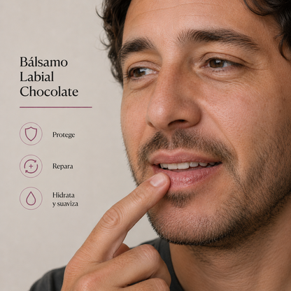 Bálsamo Labial Natural – Sabor Chocolate | 15 ml (Pote)