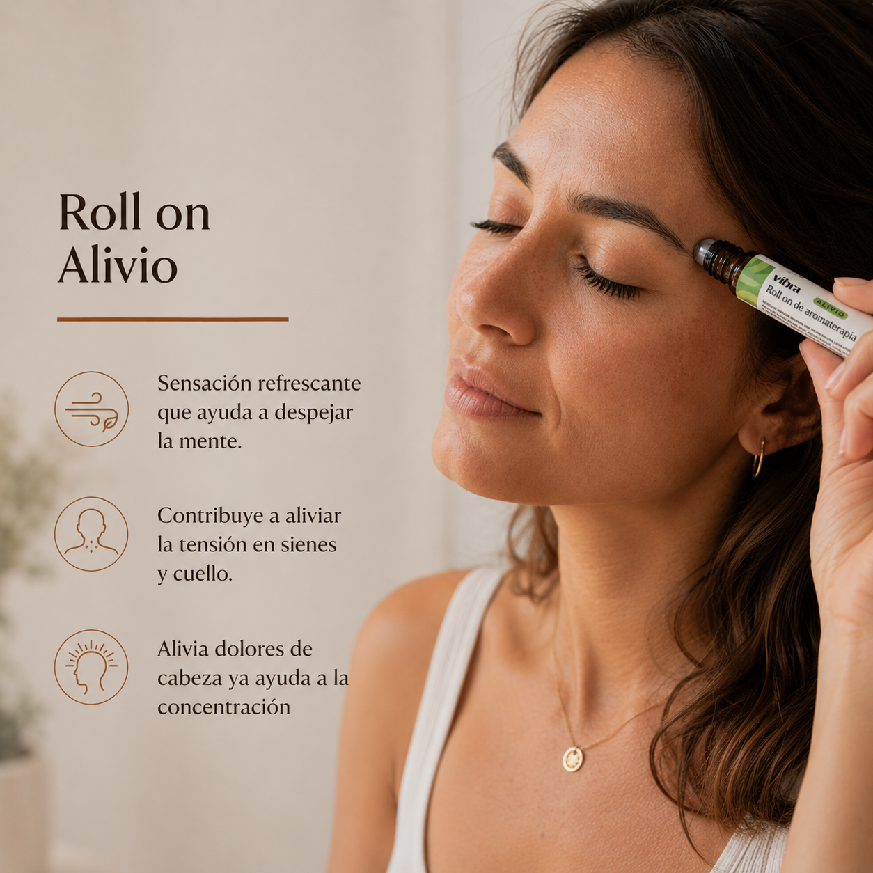 Roll-On Aromaterapia — Alivio y Concentración | 10 ml