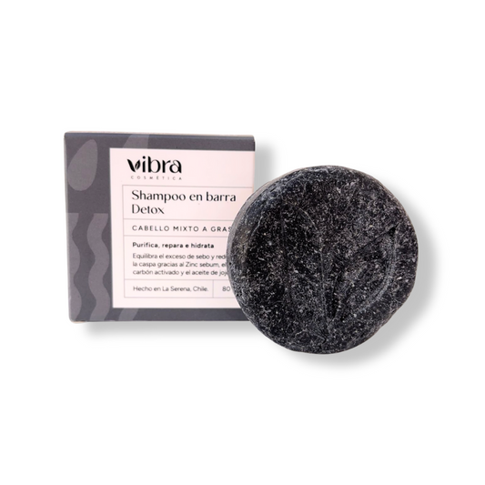 Shampoo Sólido Detox – Cabello Mixto a Graso con Caspa (40 g y 80 g)