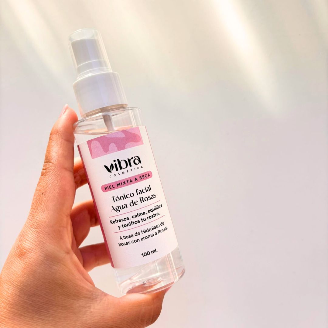 Tónico Facial Agua de Rosas – Hidratante y Calmante, 50 y 100 ml