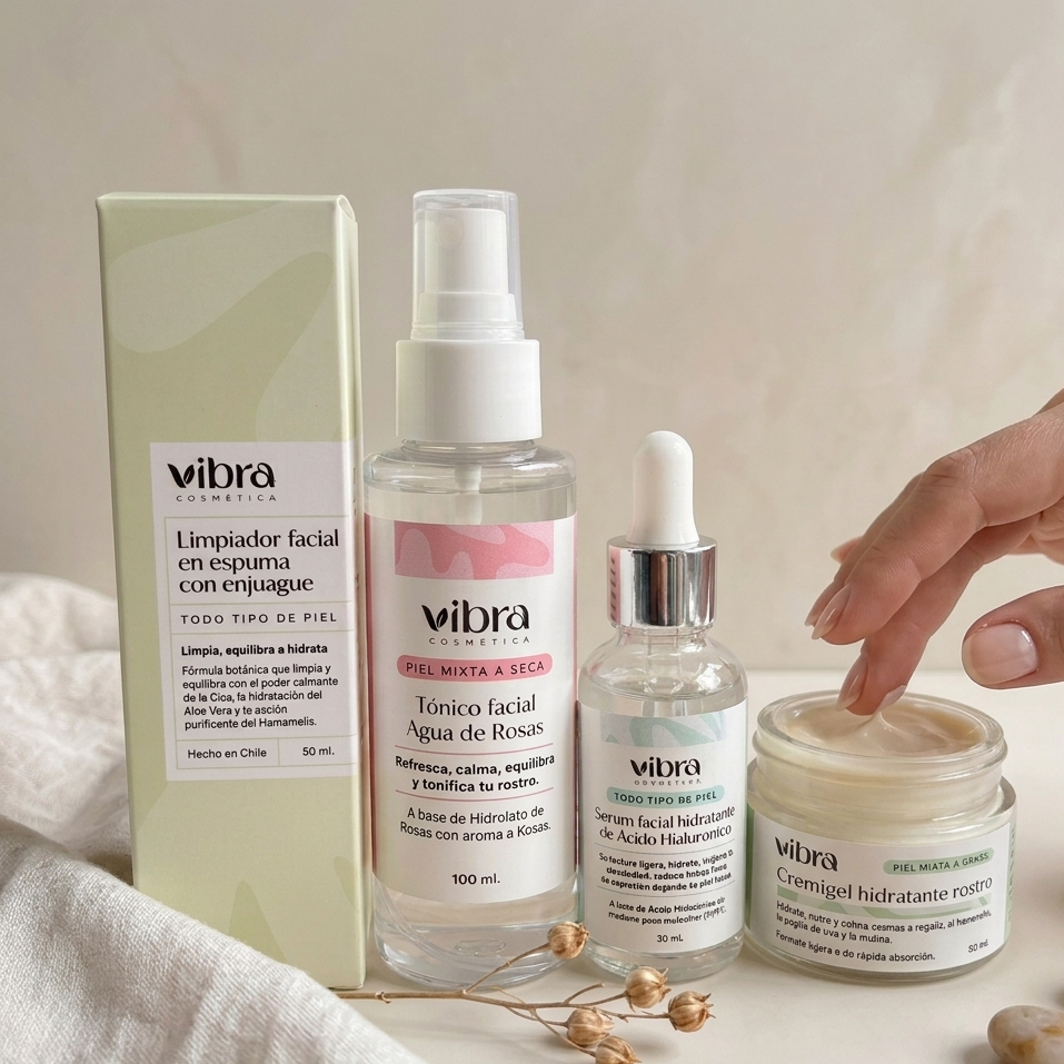 Rutina Facial Completa (4 pasos) – Limpia, hidrata y cuida tu piel sin complicarte