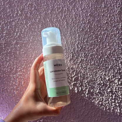 Limpiador facial en espuma