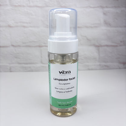 Limpiador facial en espuma